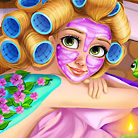 Blonde Princess Massage Makeup Game