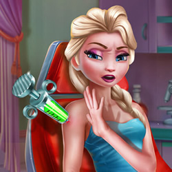 play Ice Queen Vaccines Injection Game game