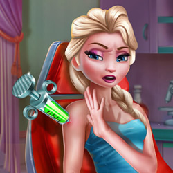 play Ice Queen Vaccines Injection Game