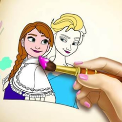 Ice Kingdom Coloring Book Game 