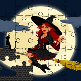 MIDNIGHT WITCHES JIGSAW Game 