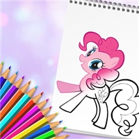 play Cute Pony Coloring Book Game