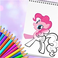 Cute Pony Coloring Book Game 