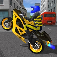 play Police MotorBike Race Simulator 3D Game